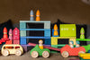 Wooden Montessori Toys - Rainbow Vehicle Set